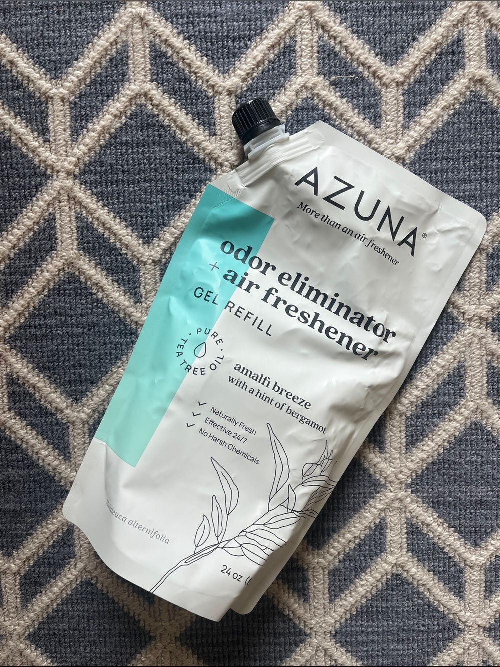 Azuna Air Freshener Refill and (2) 8 oz. Empty Luxe Glass Jars - Picture 3 of 9